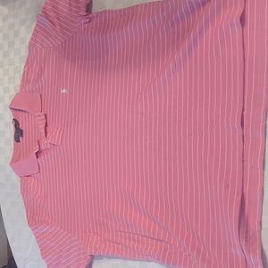 Ralph Lauren Polo Pink White Stripe XXL